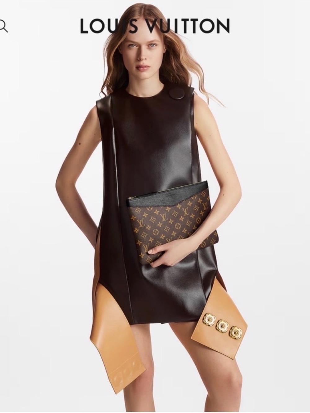 Louis Vuitton Monogram Daily Pouch in Brown with Black Trim - New in Box - Picture 9 of 11